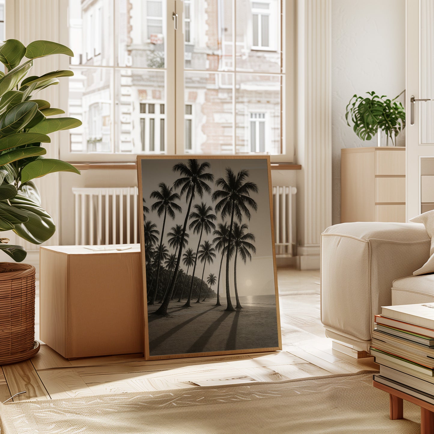 Palm Shadows at Sunrise