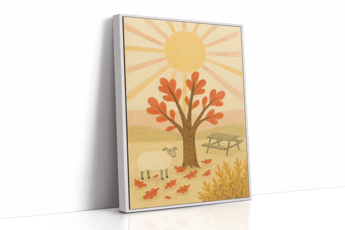 Sunny Picnic with the Little Lamb