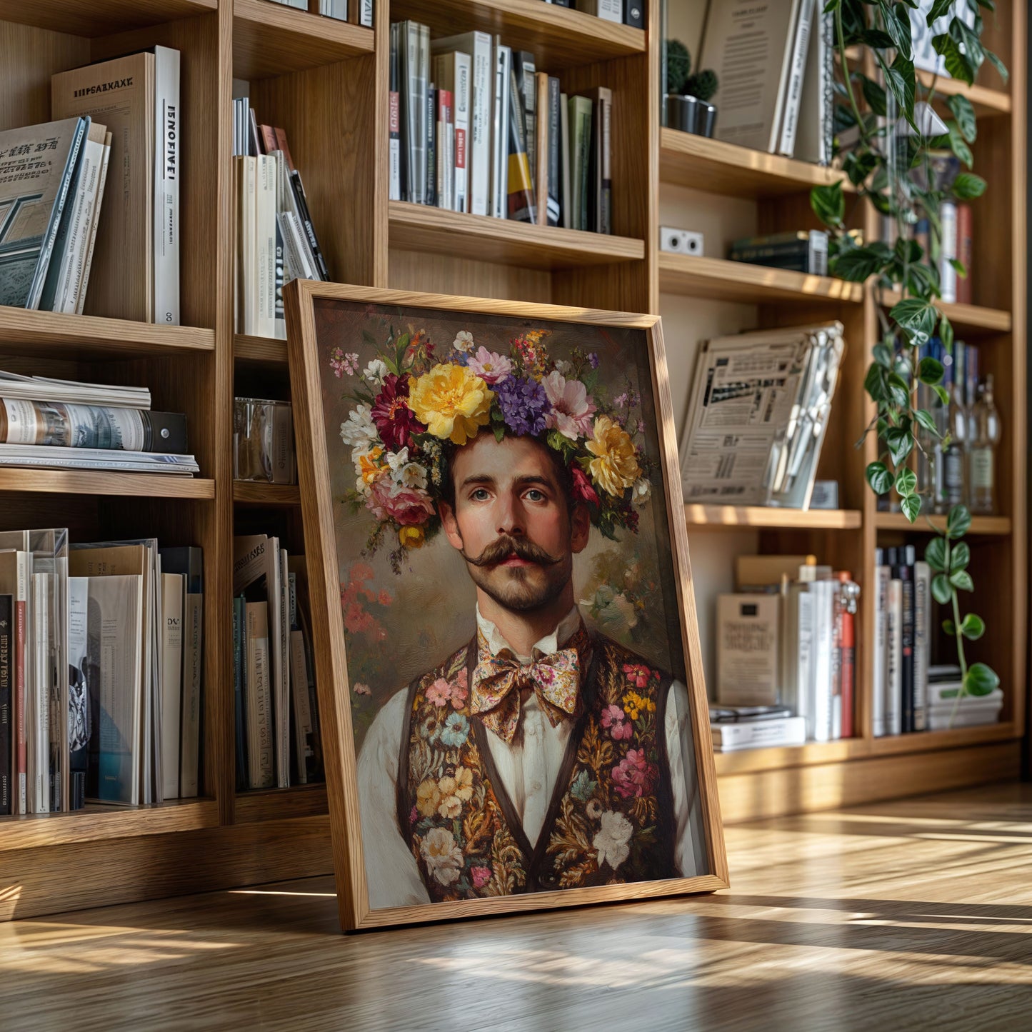 Floral Crown and Velvet Charm