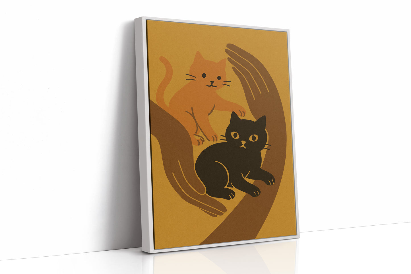 Safe Paws Warm Hearts Cat Print