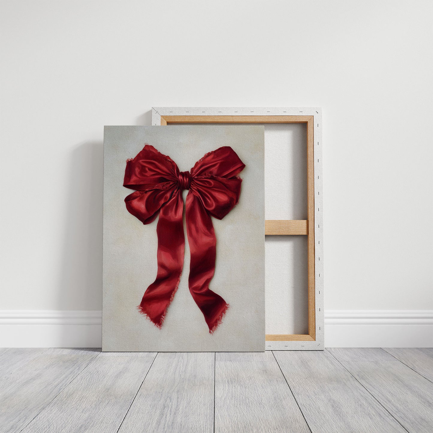 Red Silk Bows December's Promise