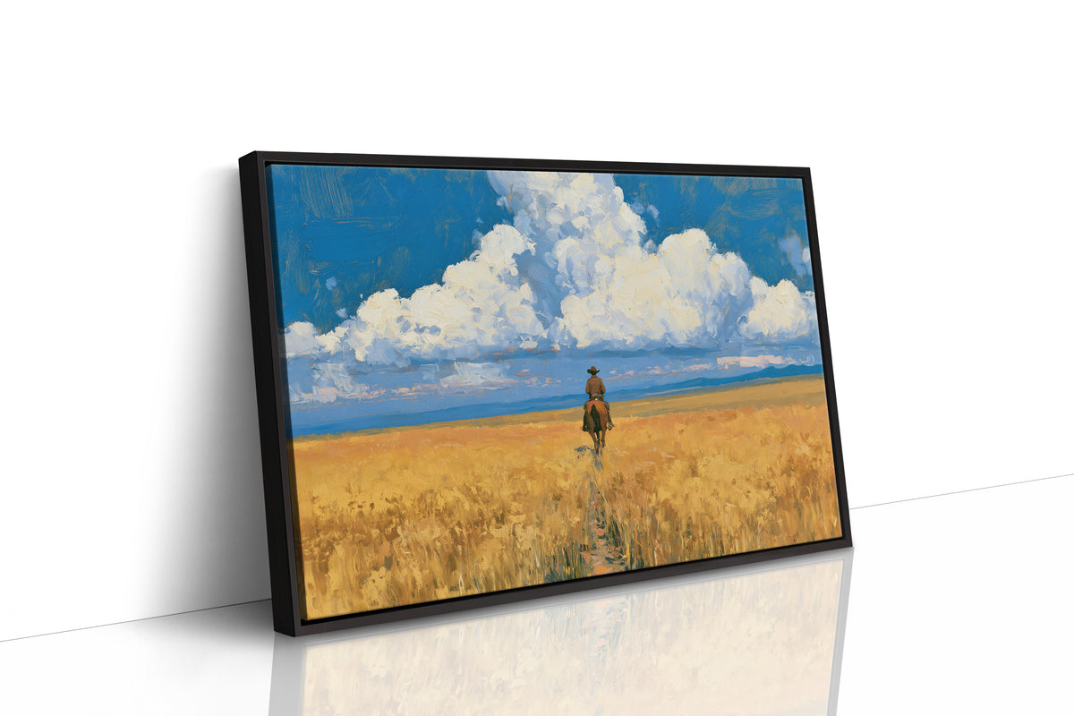 Rider Through the Golden Wheat