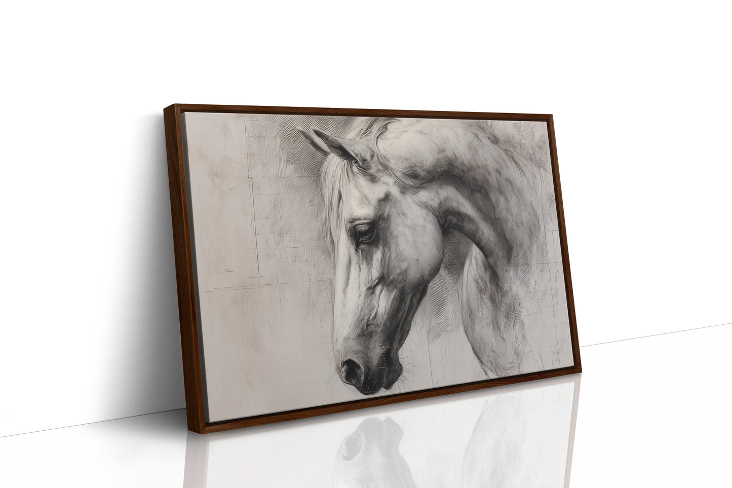 Equine Elegance in Charcoal Whispers