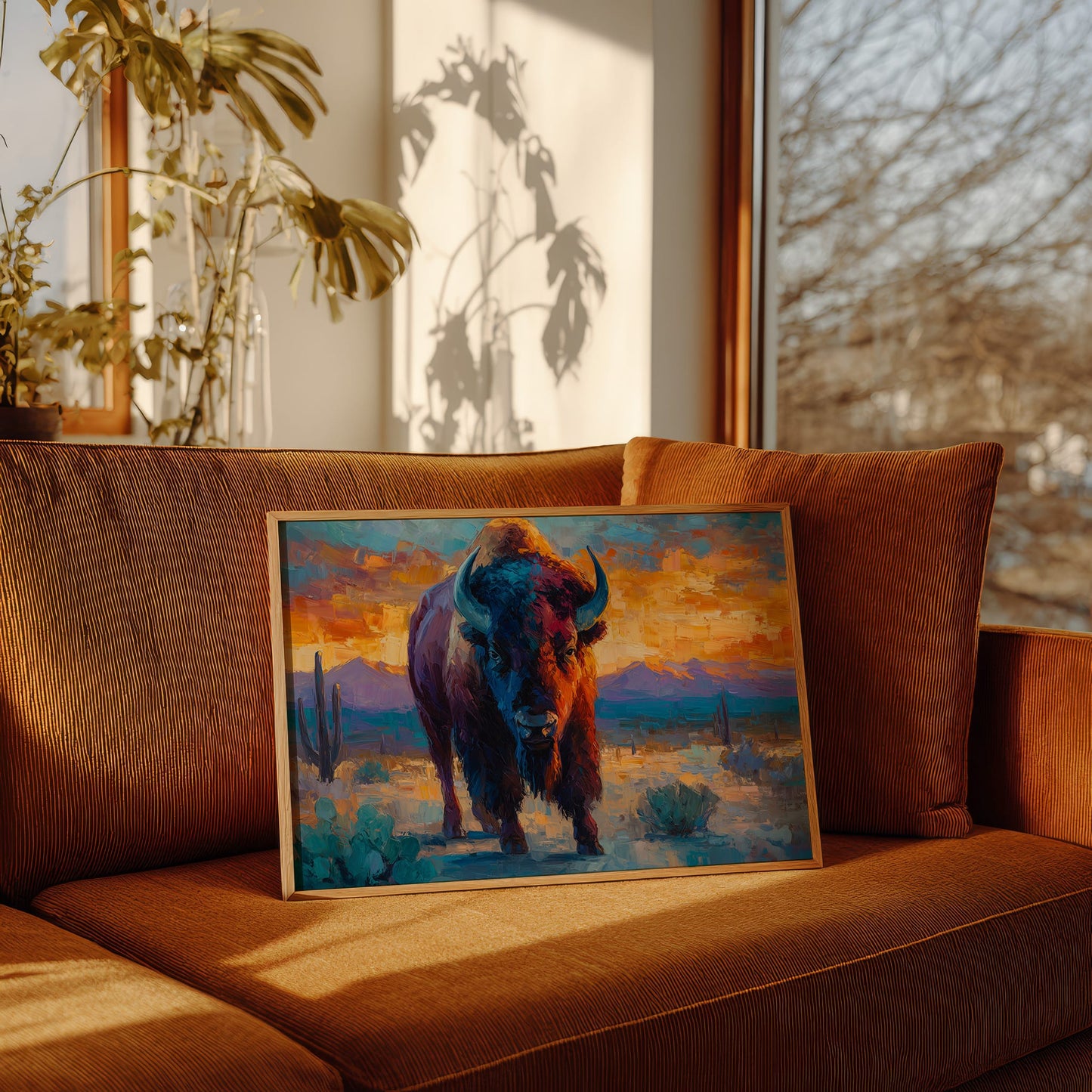 Sunset Paints The Buffalo's Soul