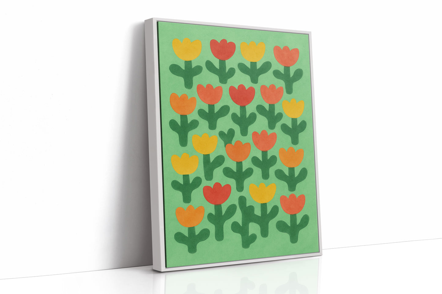 Tulip Parade on Spring Green