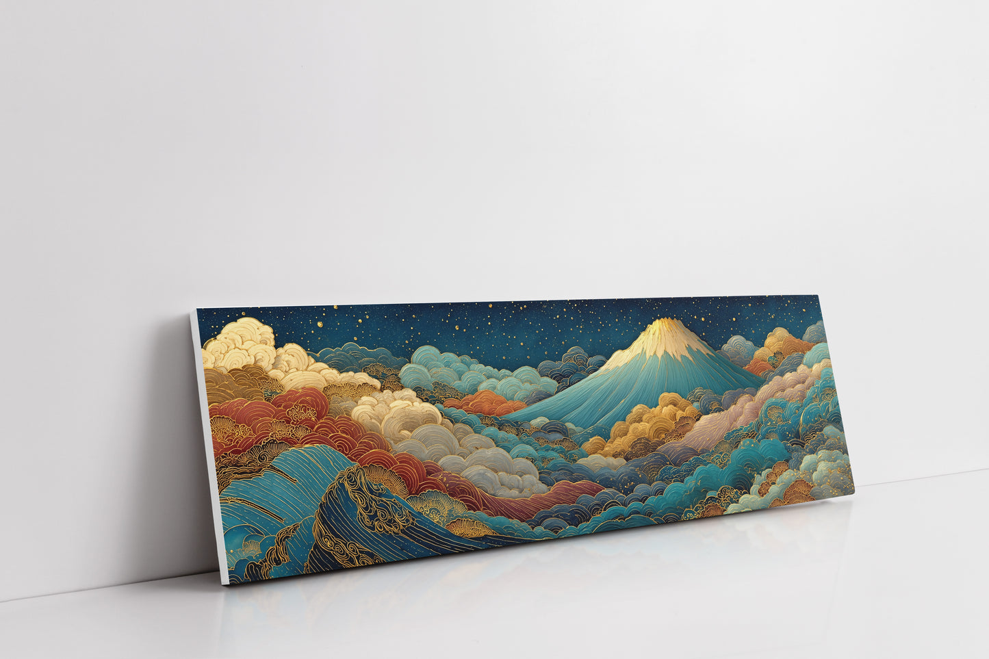 Night Sky Rising Over Gilded Clouds