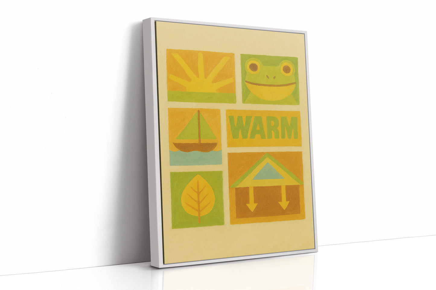 Warm Days with Frog and Sun