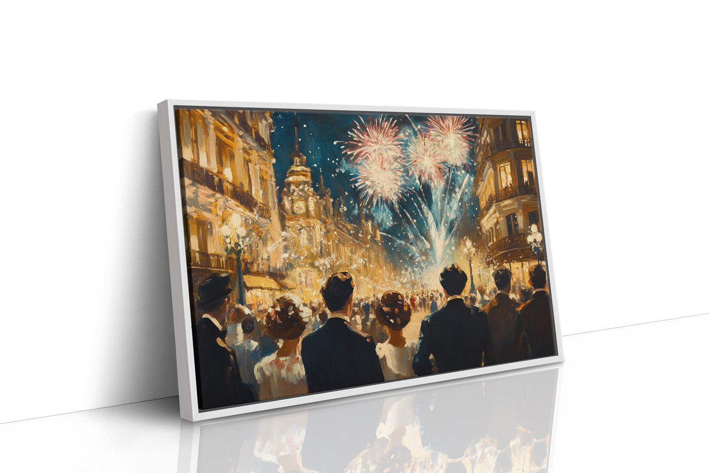 Midnight Sparkles Over Paris Streets