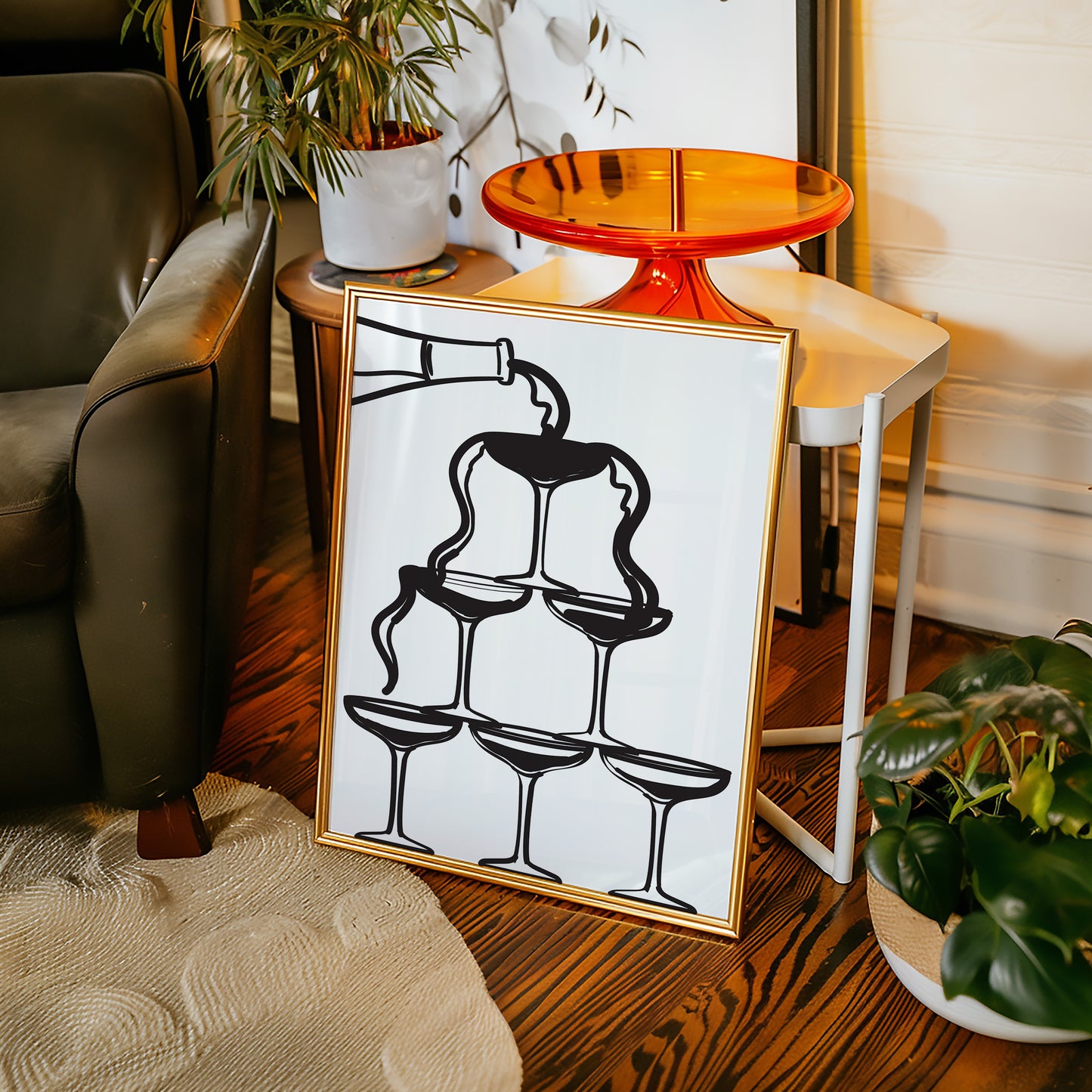 Champagne Towers Build Midnight Magic