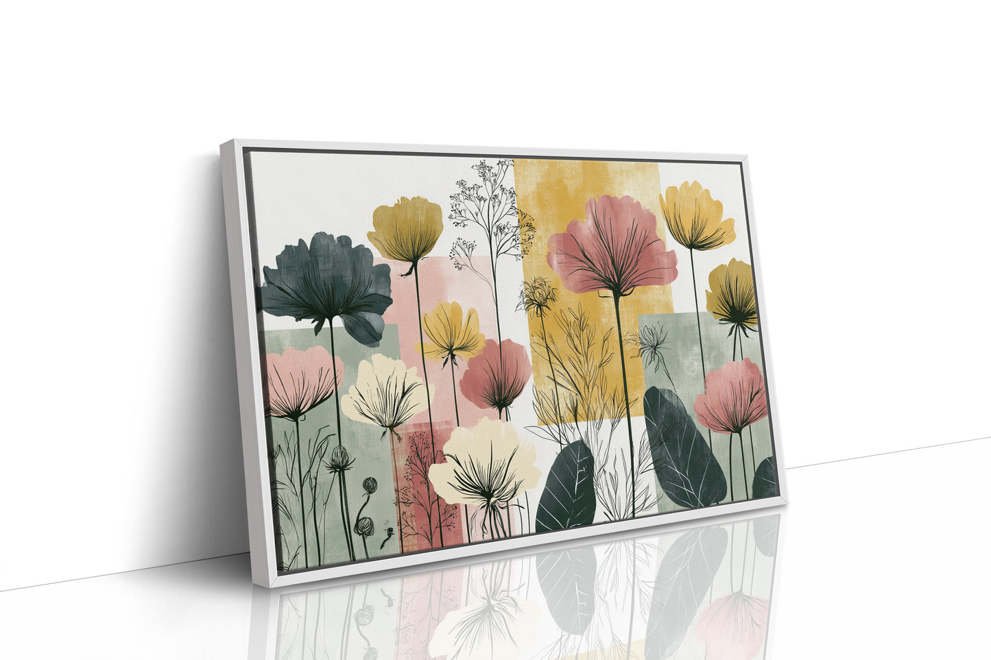 Poppy Silhouettes, Color Block Fields