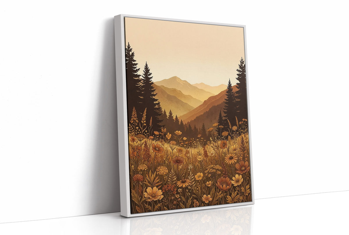 Golden Hour Meadow: Wildflowers Ignore Bedtime