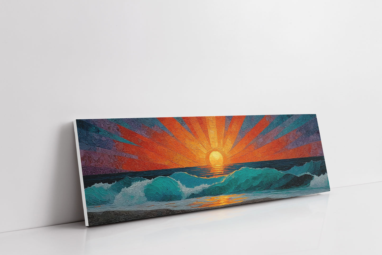 Sunrise Breaking Over Turquoise Waves