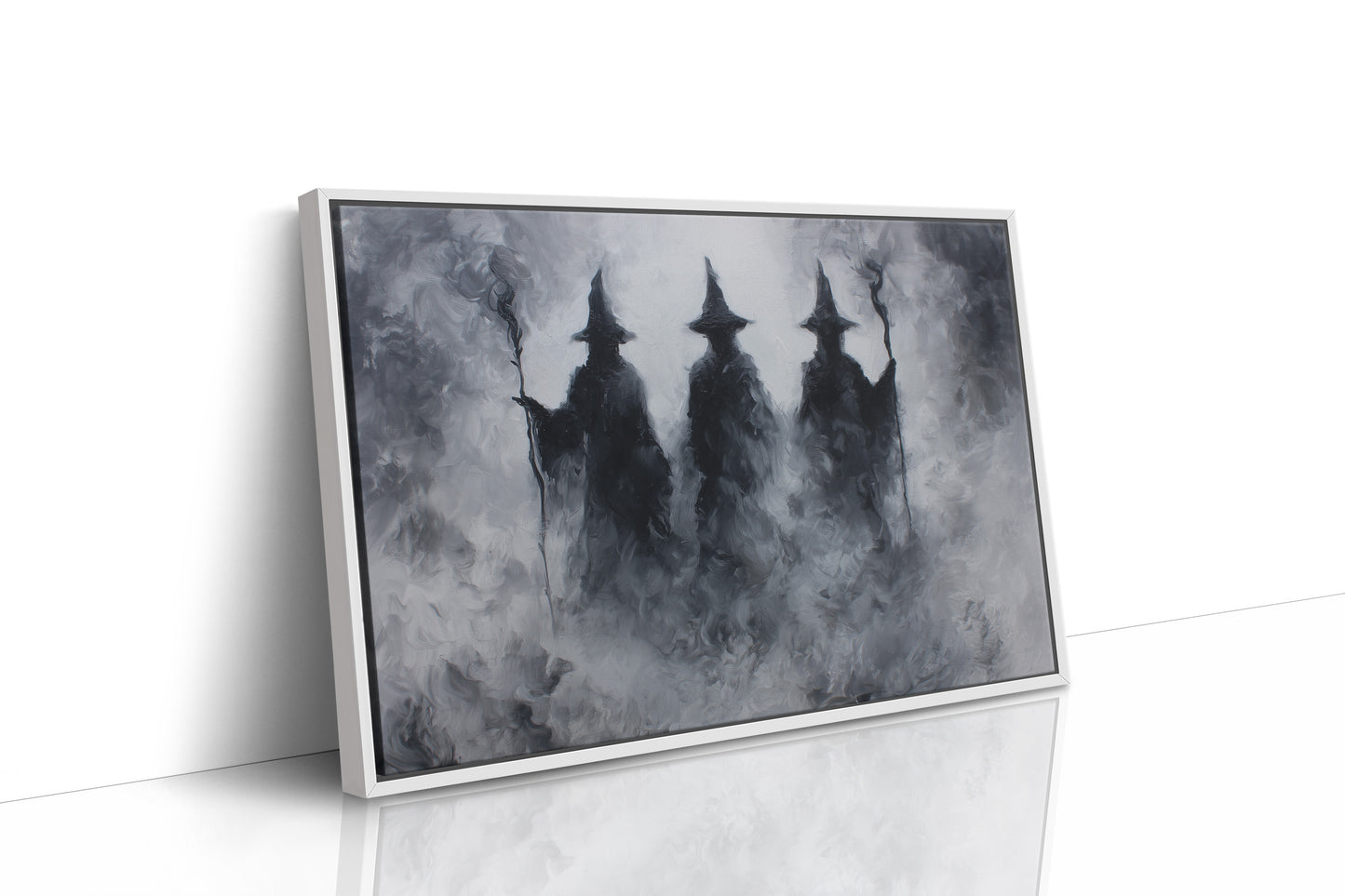 Mist Cloaked Figures Await Dawn