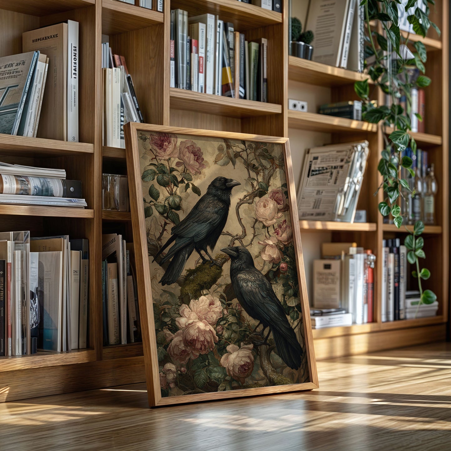 In Bloom With Midnight Feathers