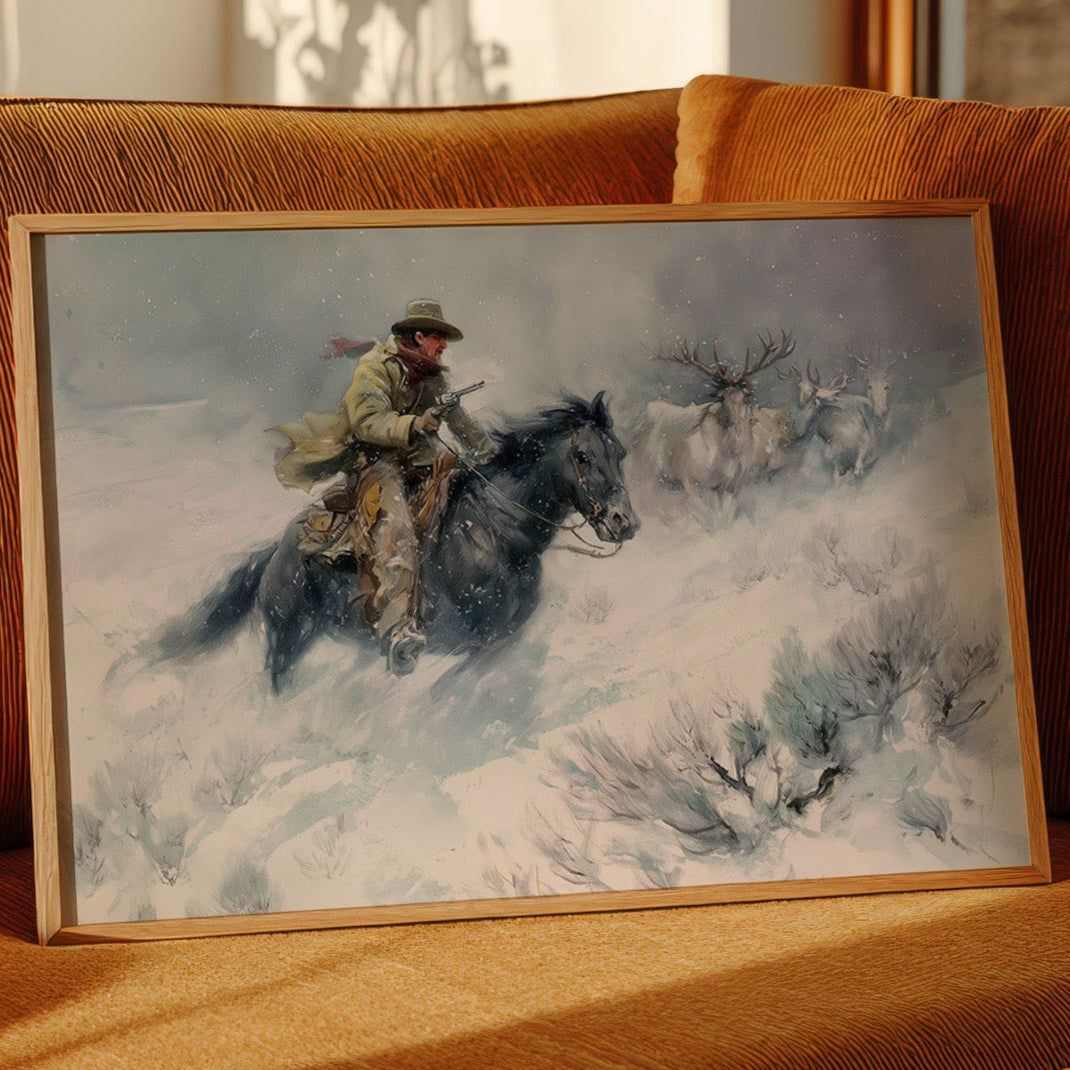 Wild Chase Through Winter Storm