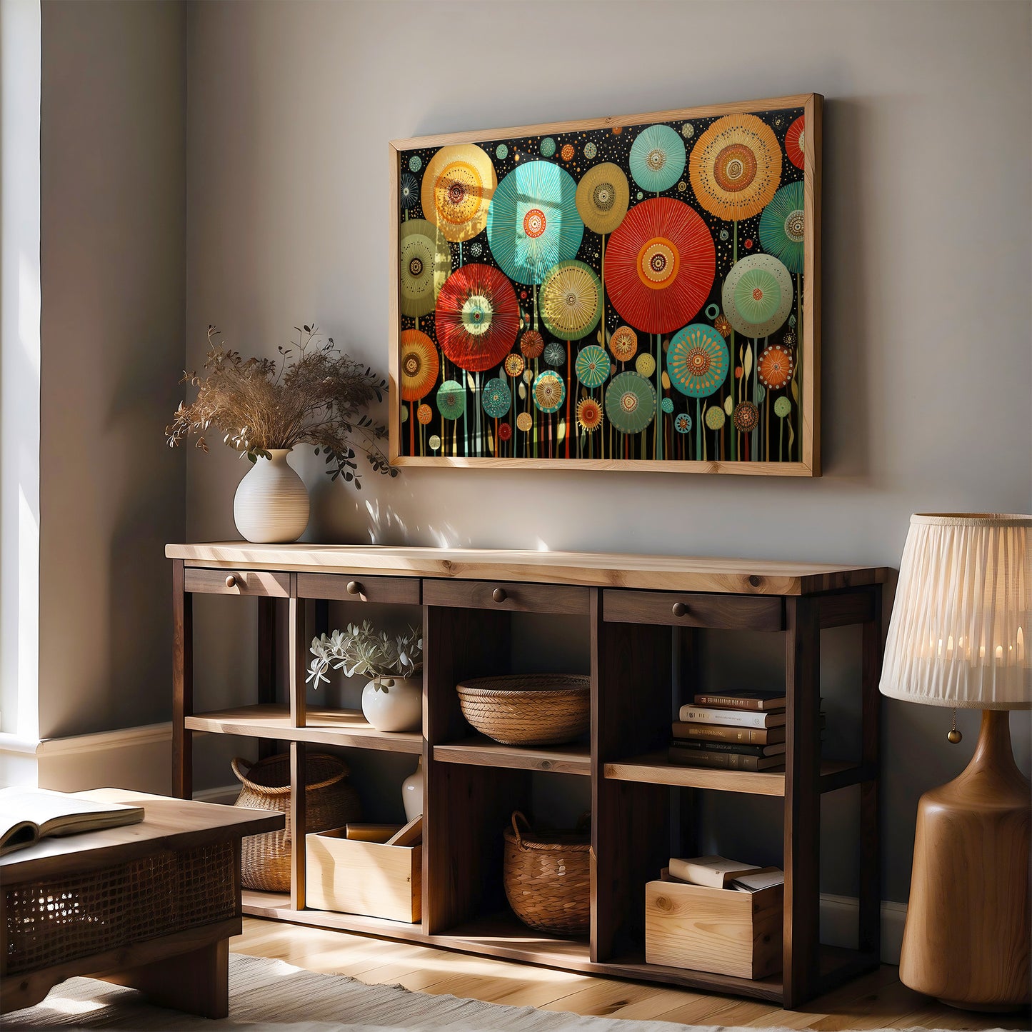 Midnight Garden Blooms In Color