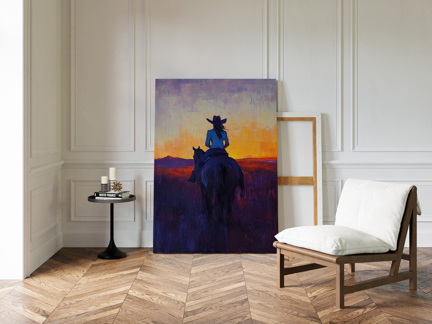 Cowgirl at Sunset Ride