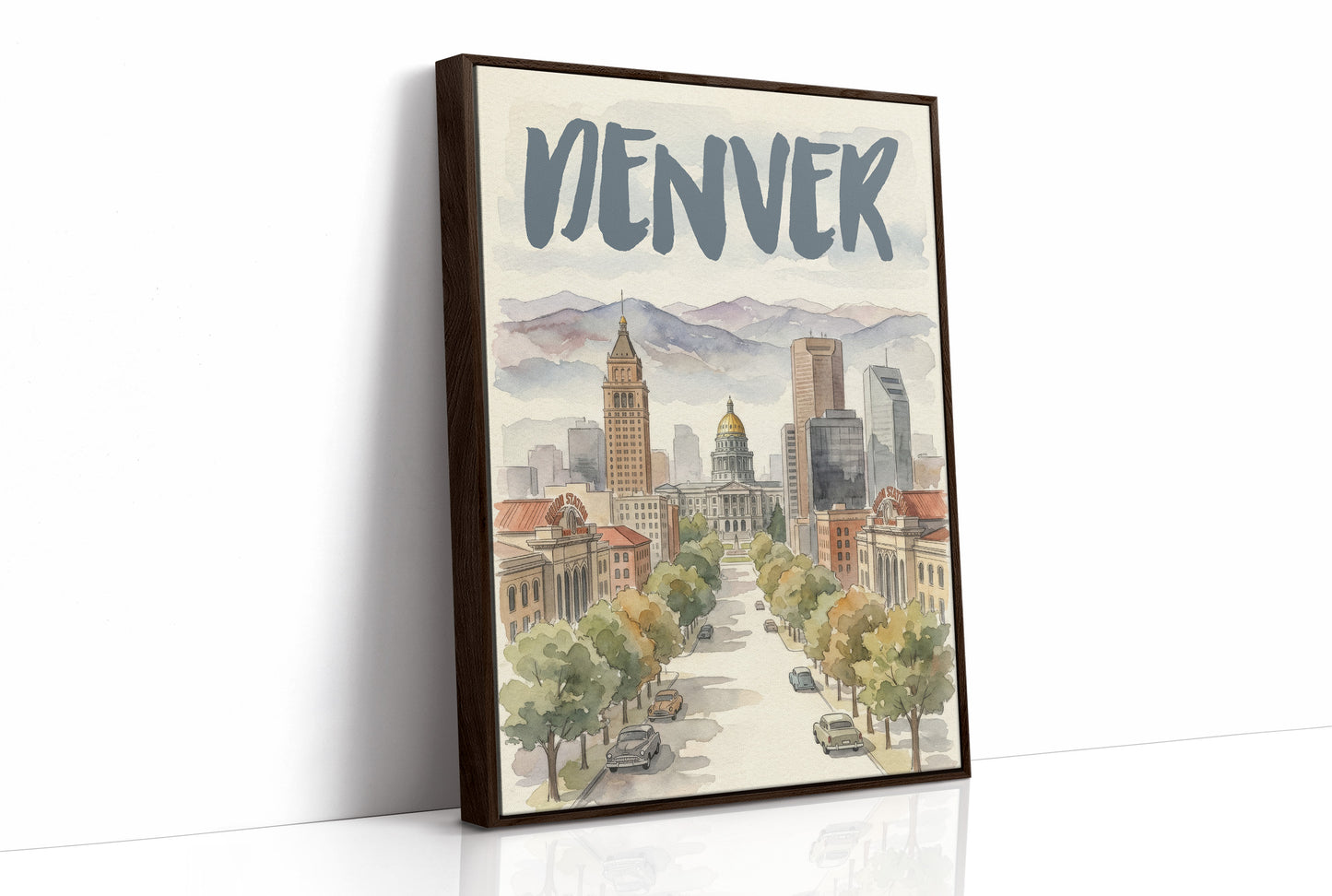 Denver in Watercolor