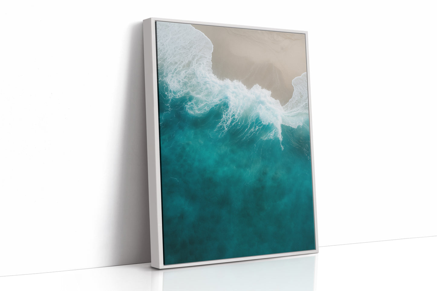 Aerial Drift Over Turquoise Tide