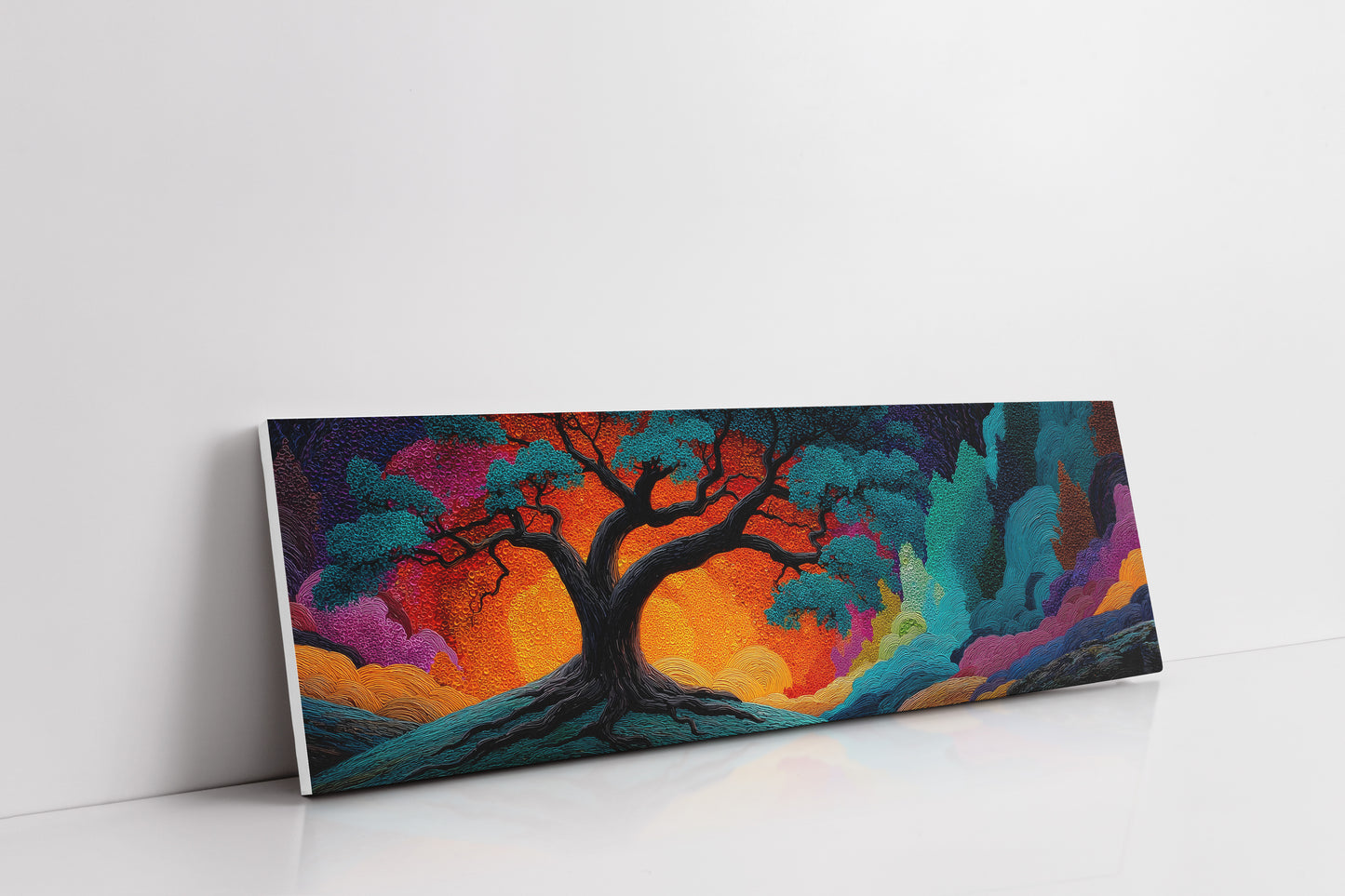 Ember Sky Beneath the Ancient Oak