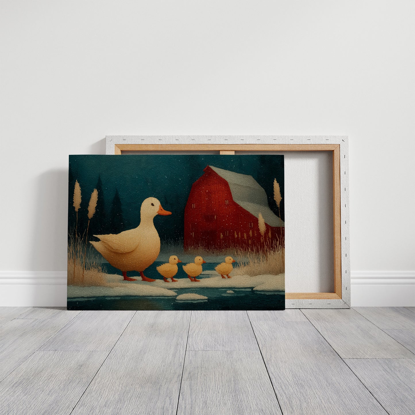Duckling Parade at Dusk