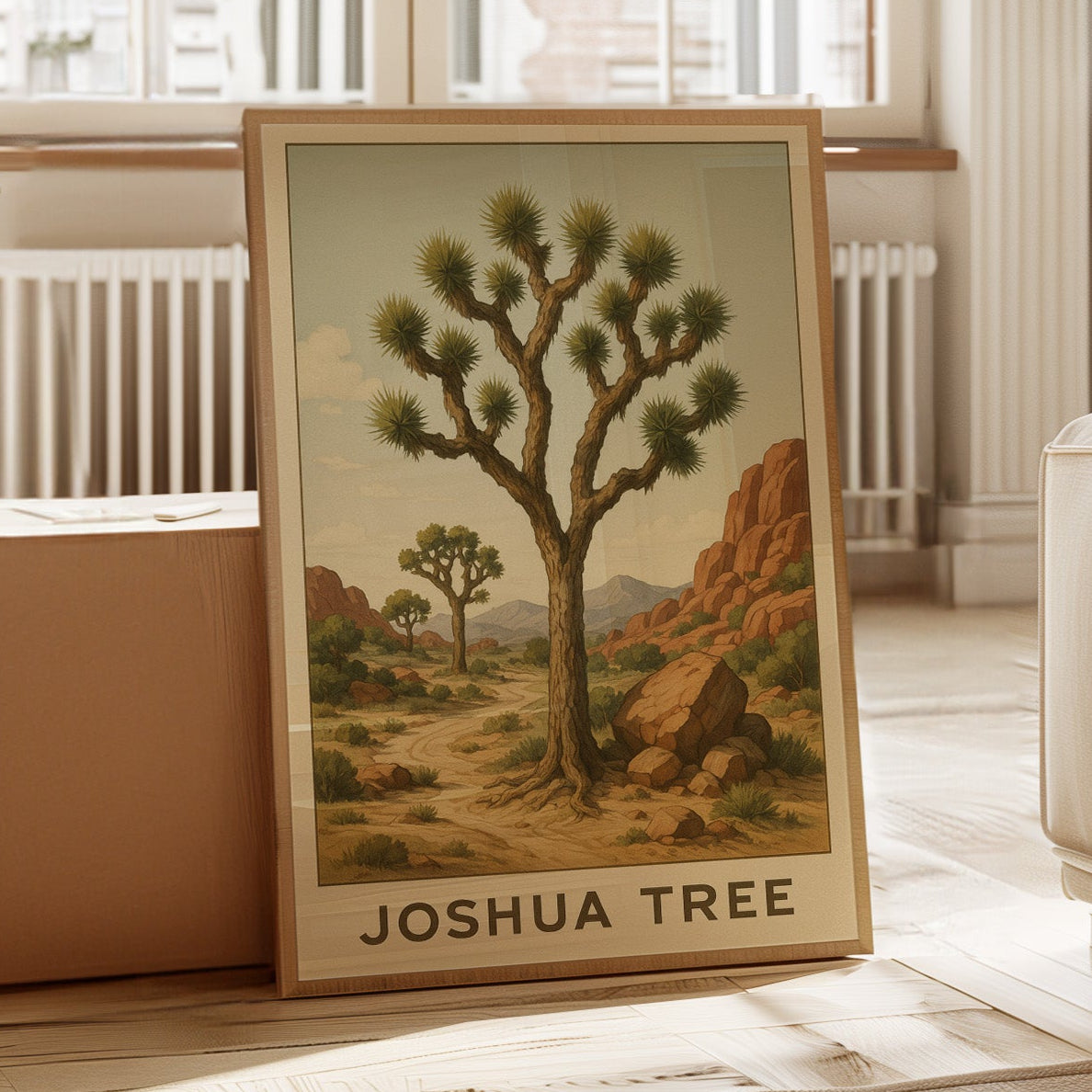 Joshua Tree Desert Landscape Art Print