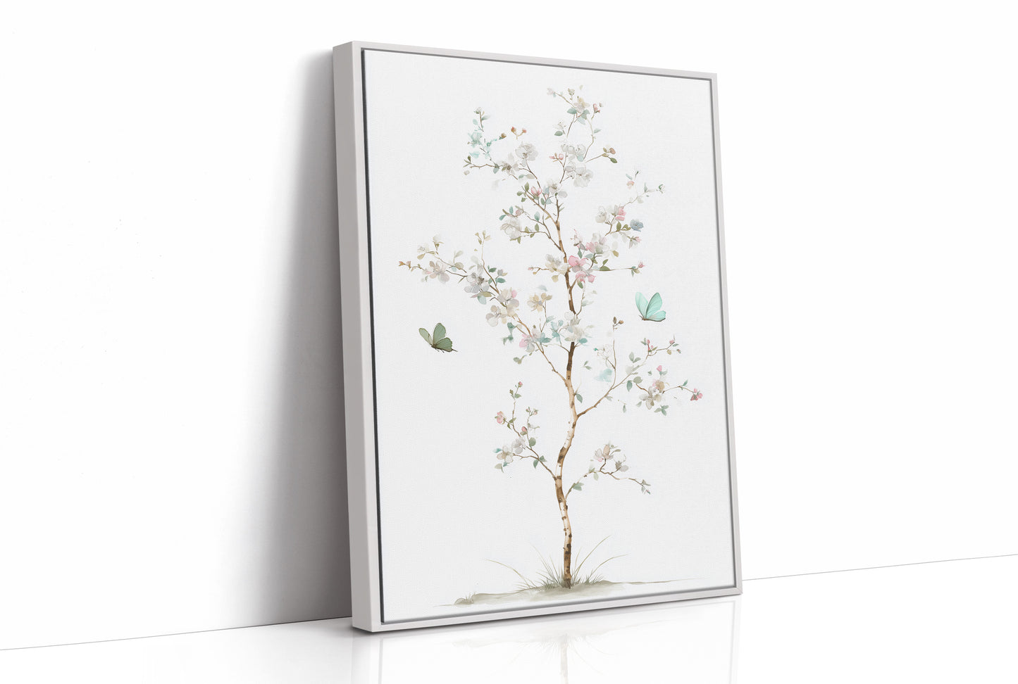 Butterflies Dance Through Cherry Light