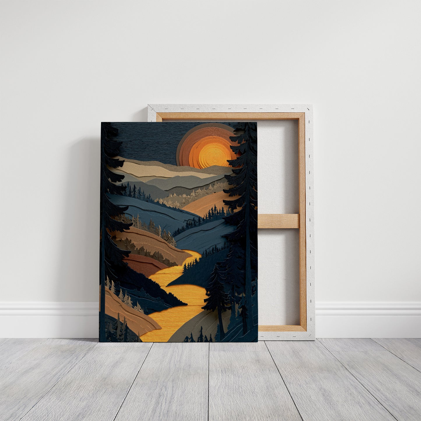 Golden River At Dusk