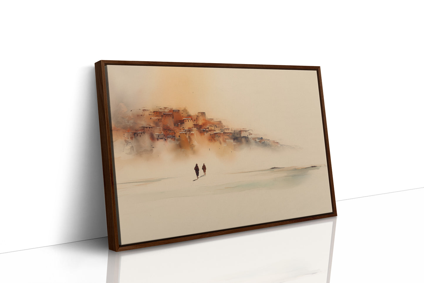 Travelers In Morning Mist