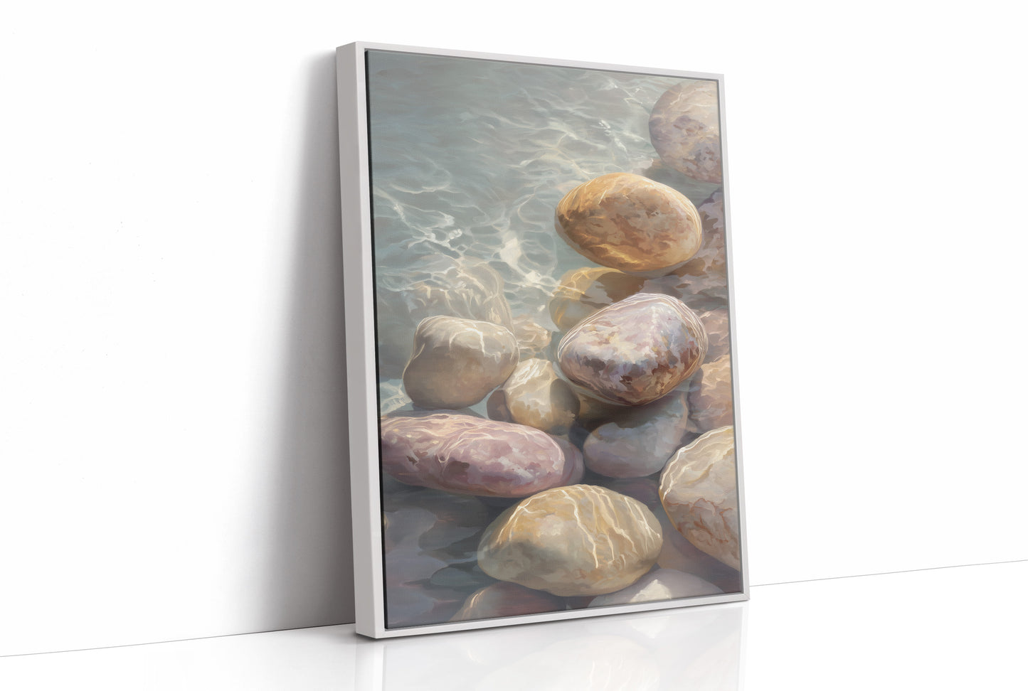 River Stones Catch Morning's First Light