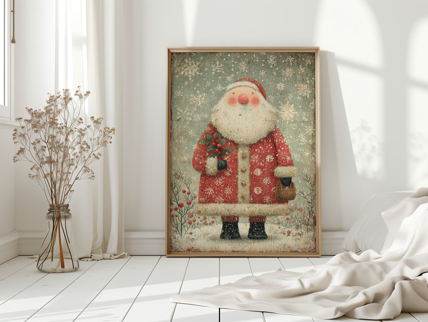 A Hearth's Embrace Beneath Snowflakes