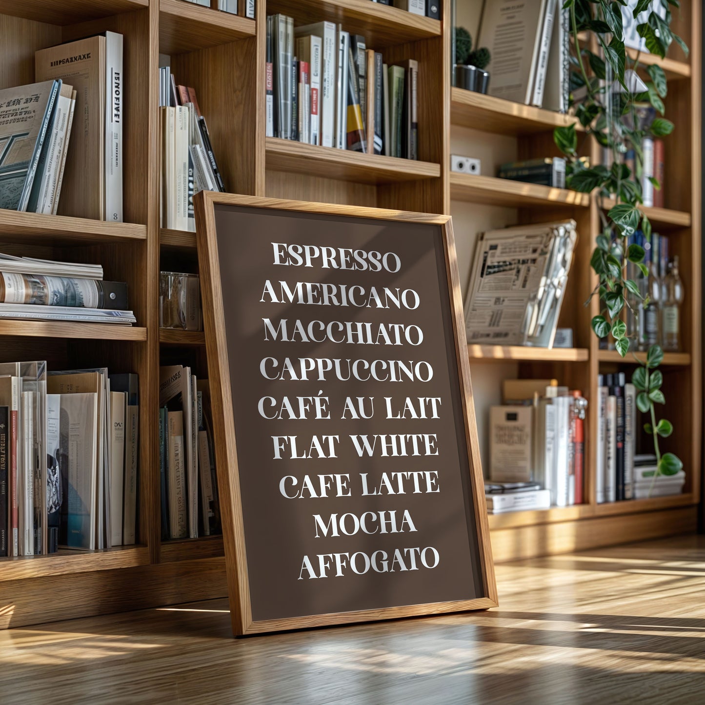 Barista Poetry In Chocolate Brown