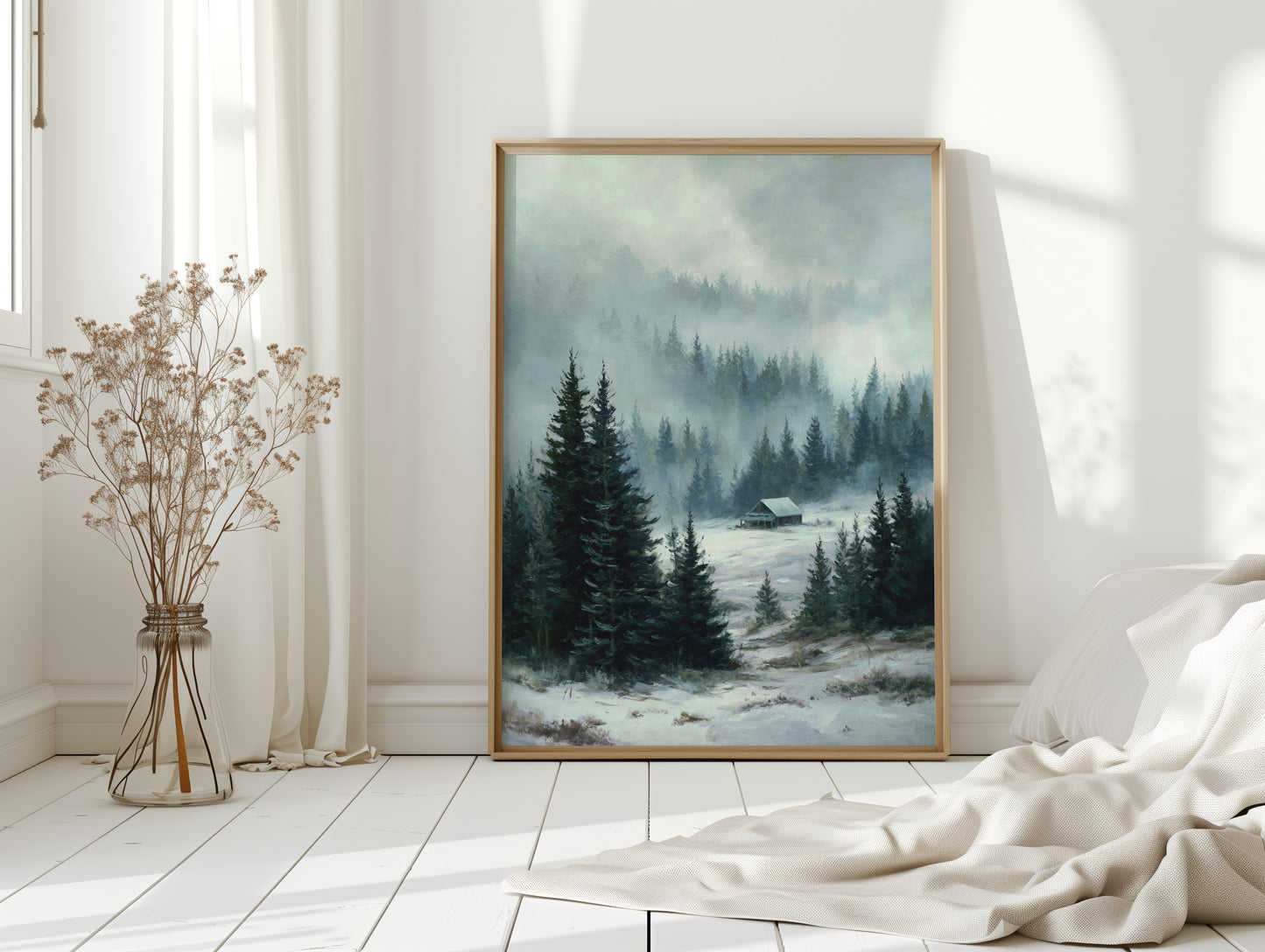 A Cabin Beneath Silent Pines