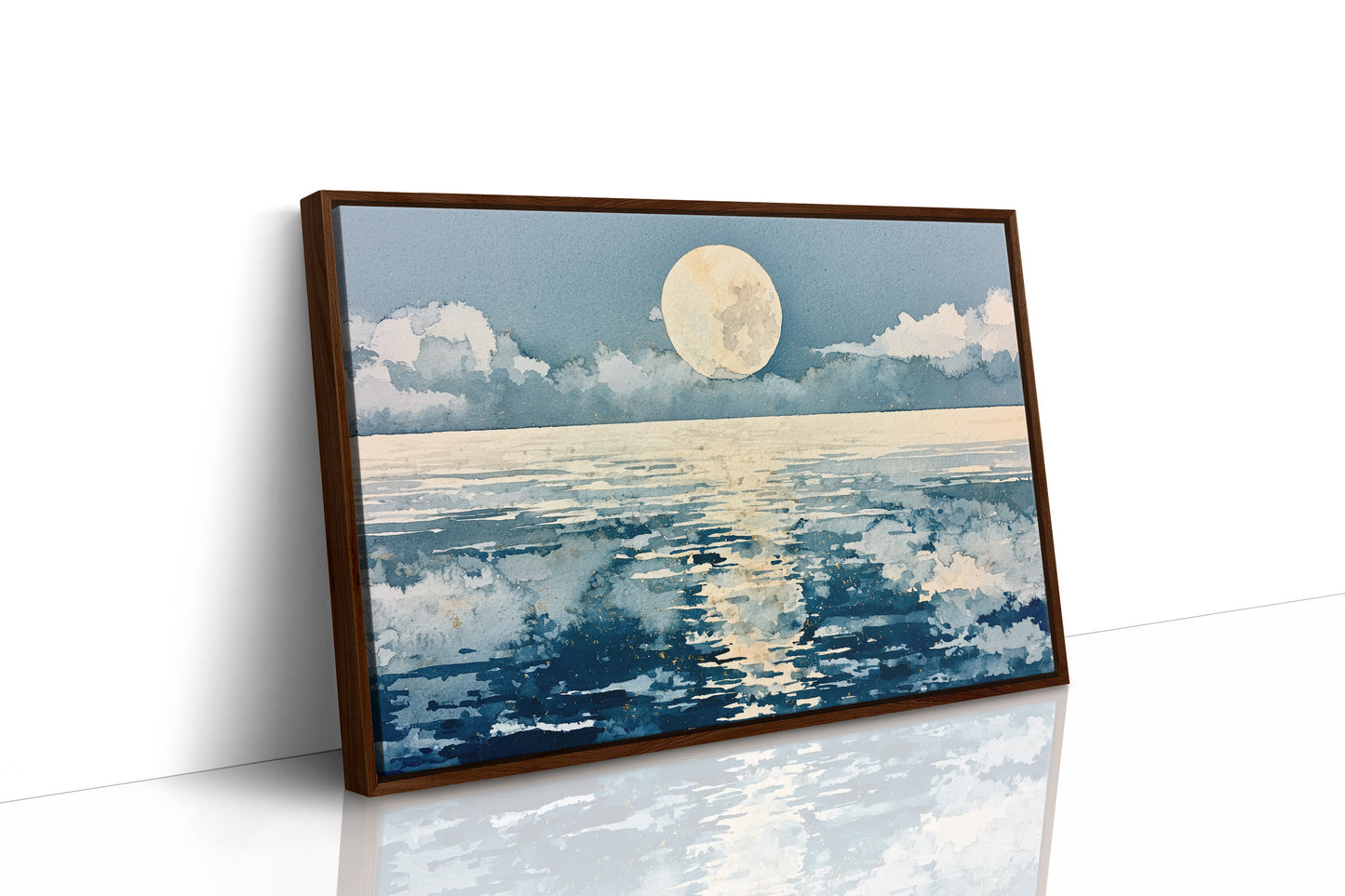 Full Moon in Watercolor