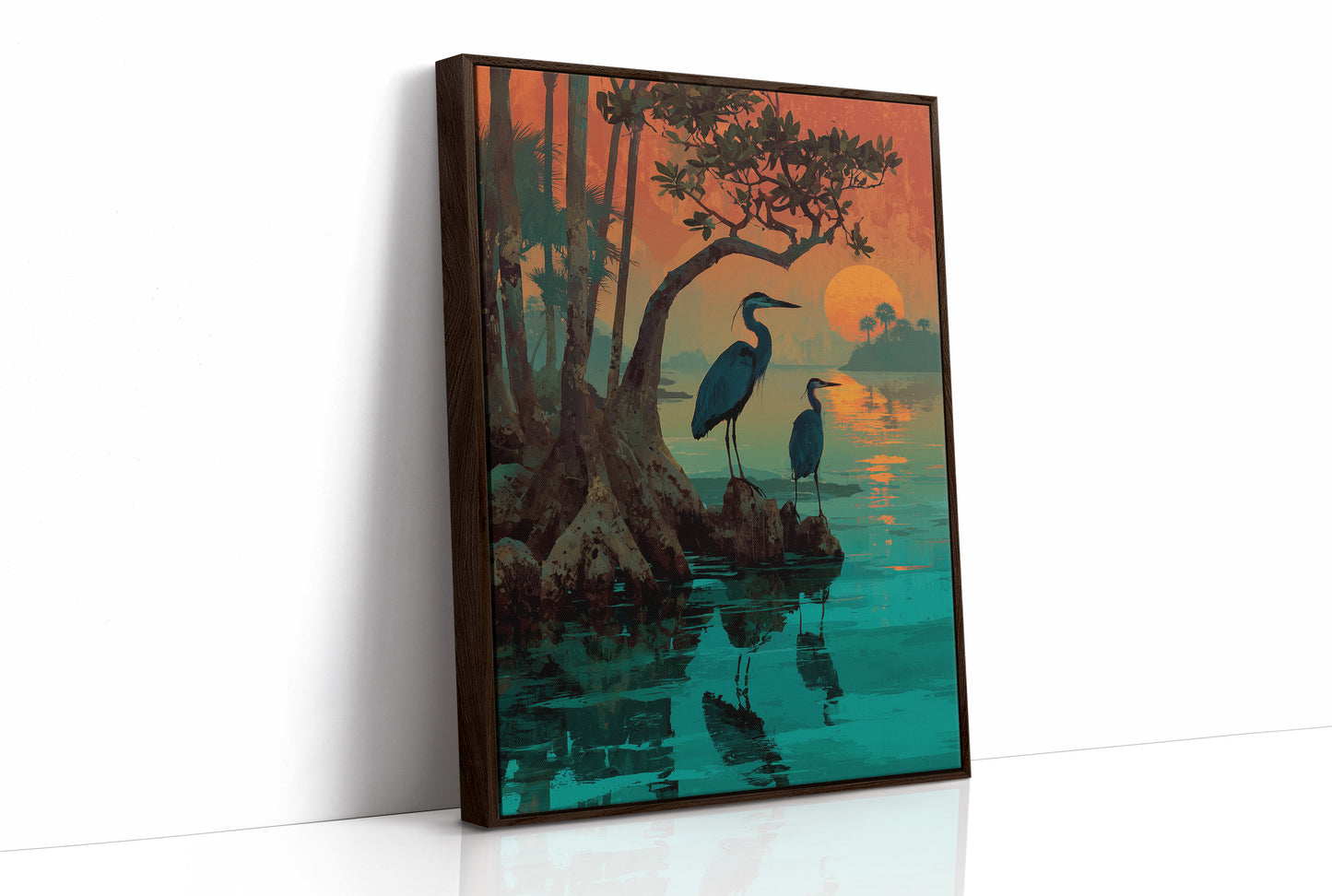 Herons at Sundown