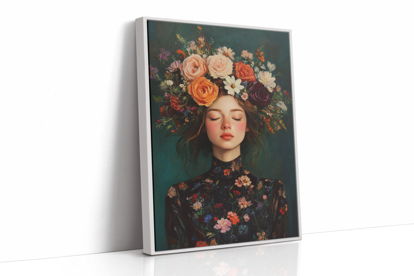 Floral Reverie in Midnight Bloom