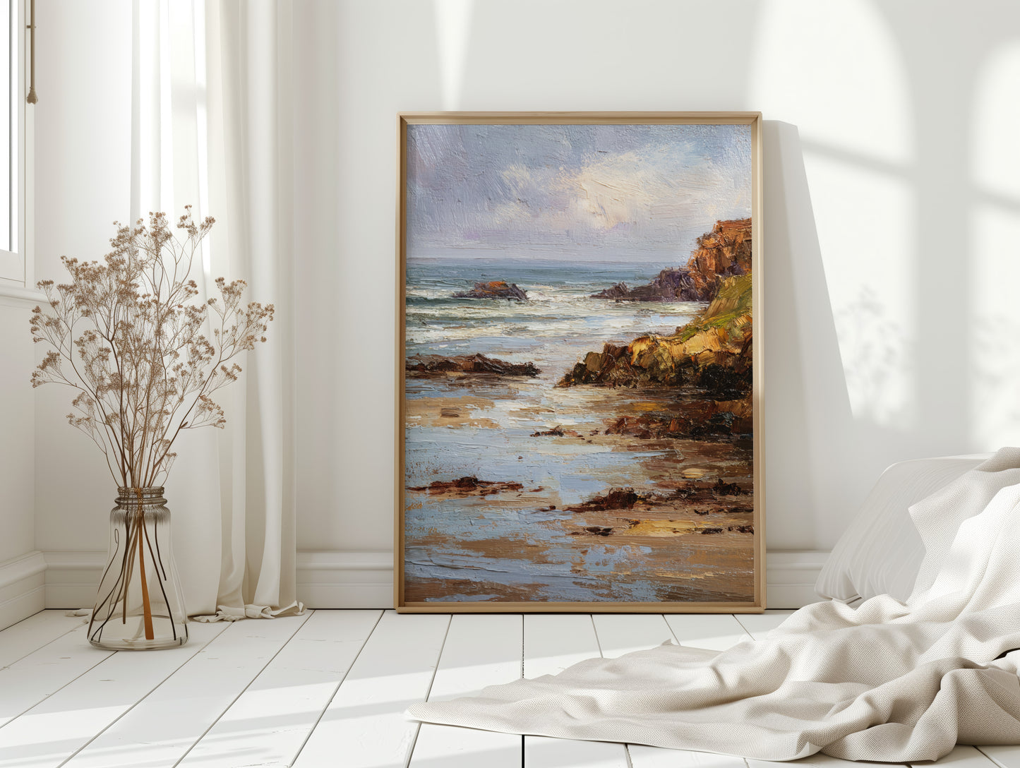 Tides Embrace the Weathered Shore
