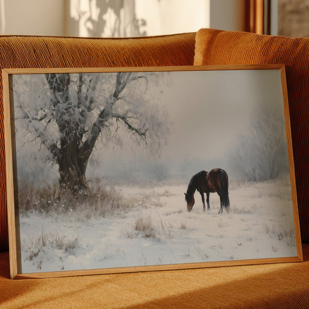 Solitude Grazes Through Winter's Quiet