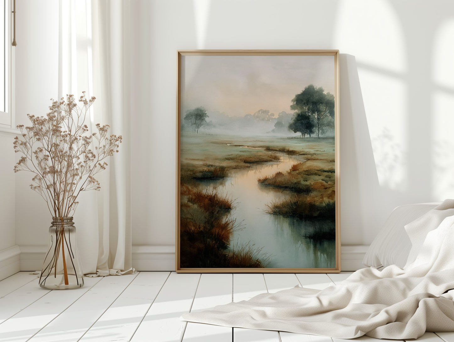 Morning Mist Over Still Waters
