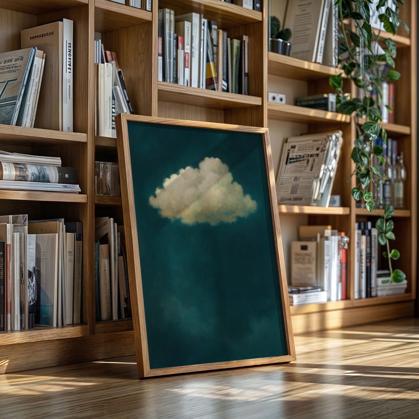 Lonely Cloud in Emerald Silence