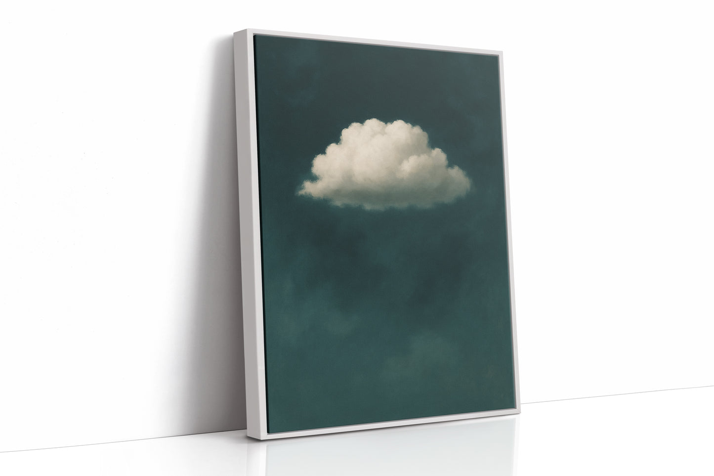 Lonely Cloud in Deep Teal Sky