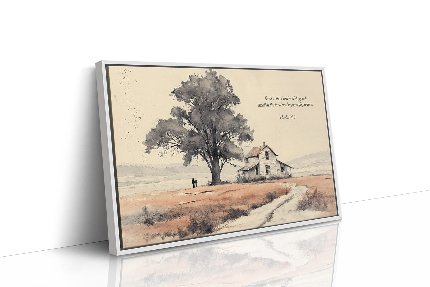 Psalm 37:3 Farmhouse Scripture Art