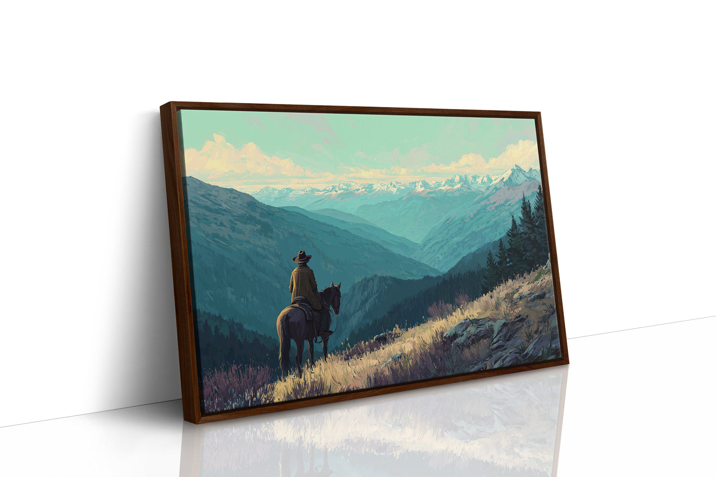 Wilderness Wanderer Contemplates Eternal Peaks
