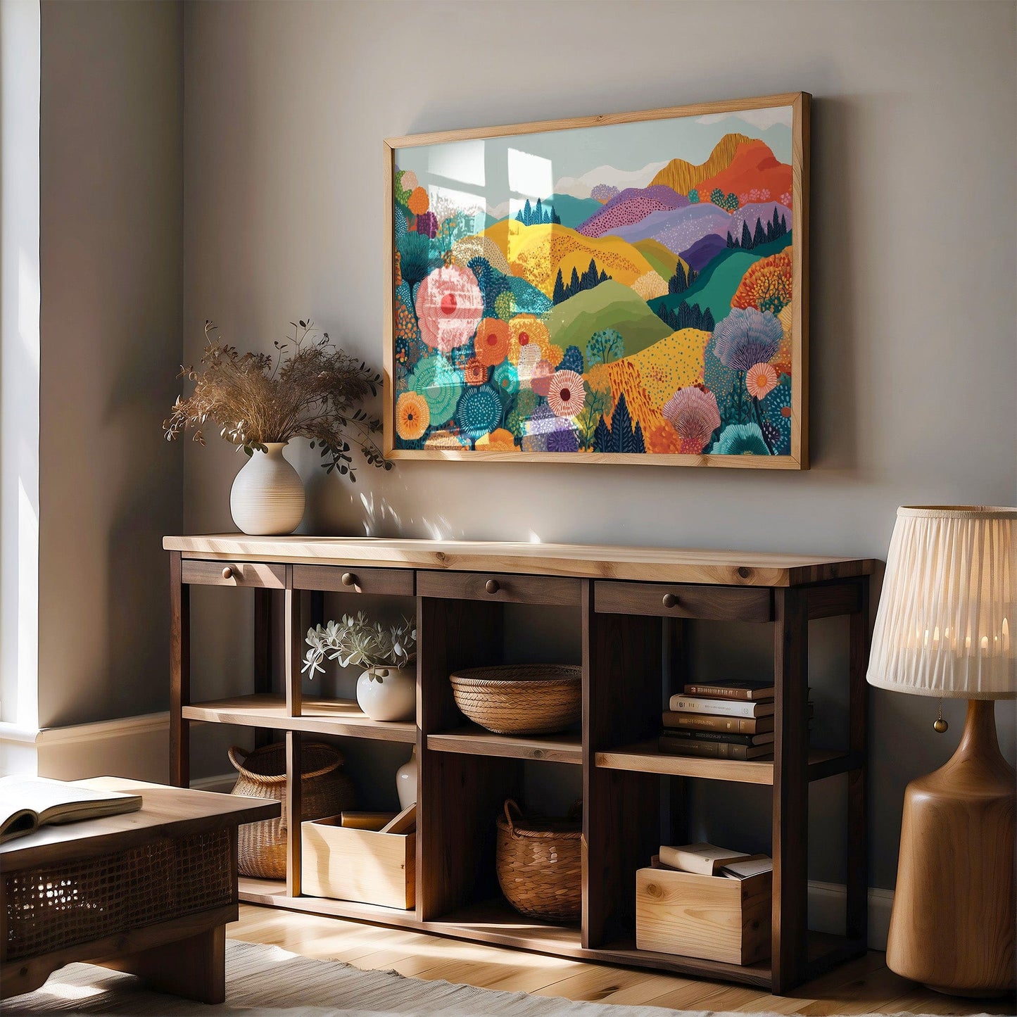 Rolling Hills Dance With Wild Blooms