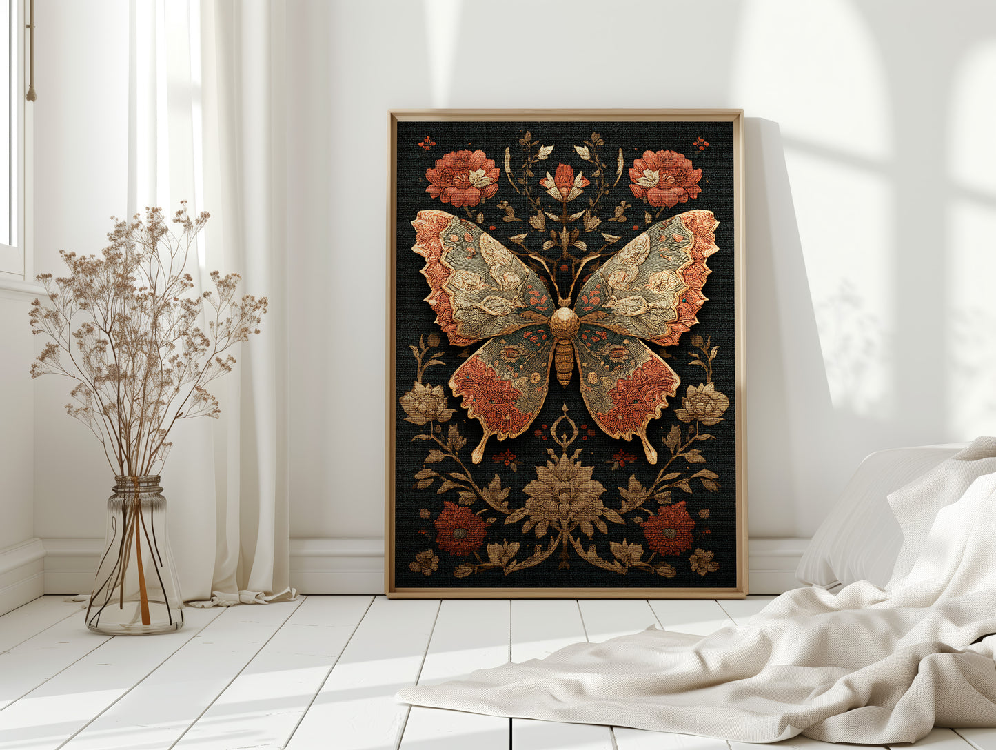 Embroidered Wings in Bloom