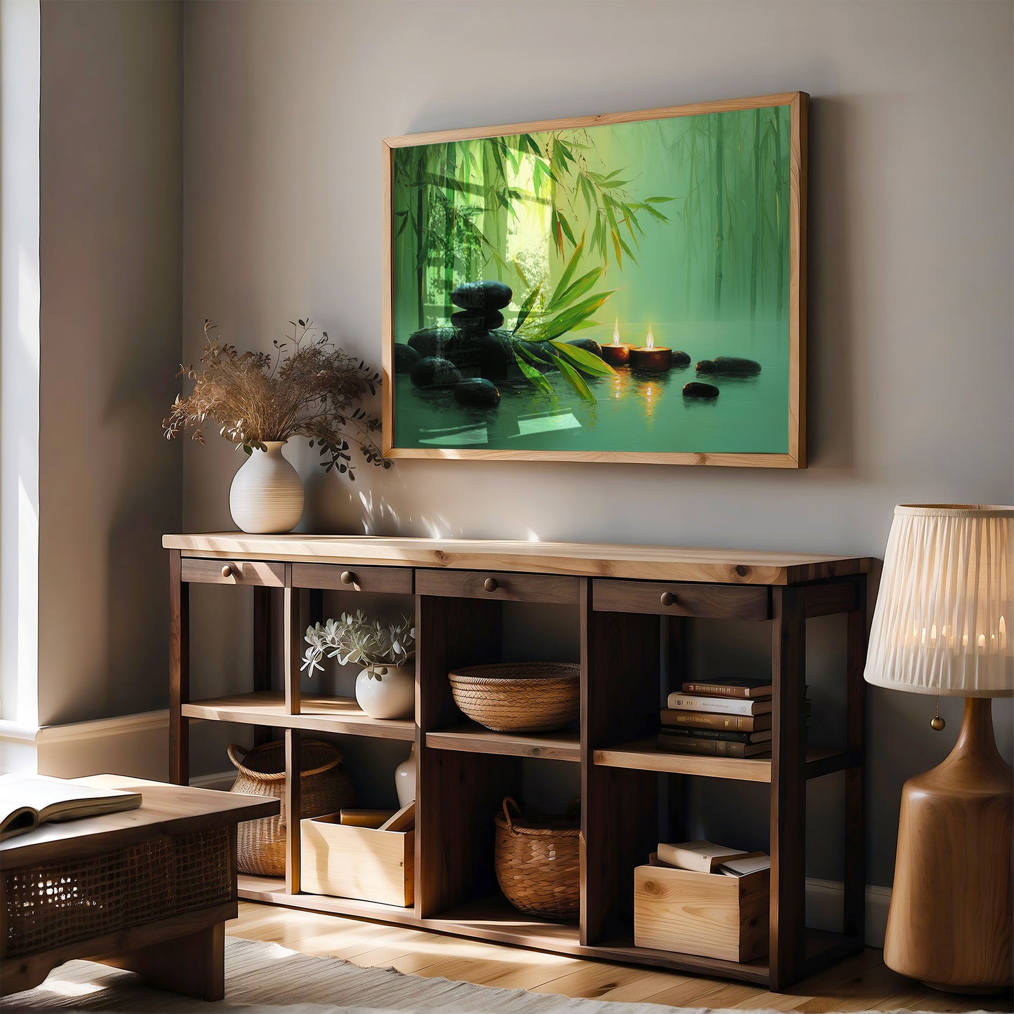 Bamboo Leaves Meet Sacred Waters