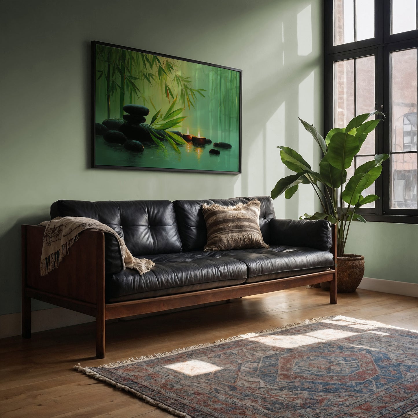 Bamboo Leaves Meet Sacred Waters