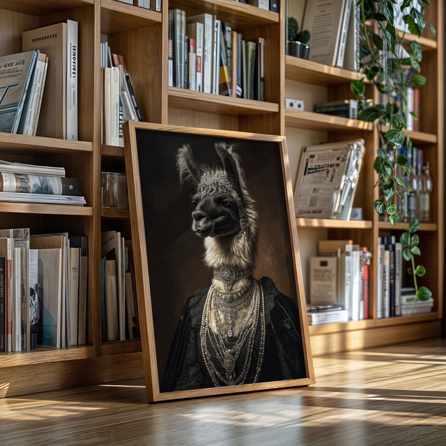 Regal Llama Adorned in Jewels