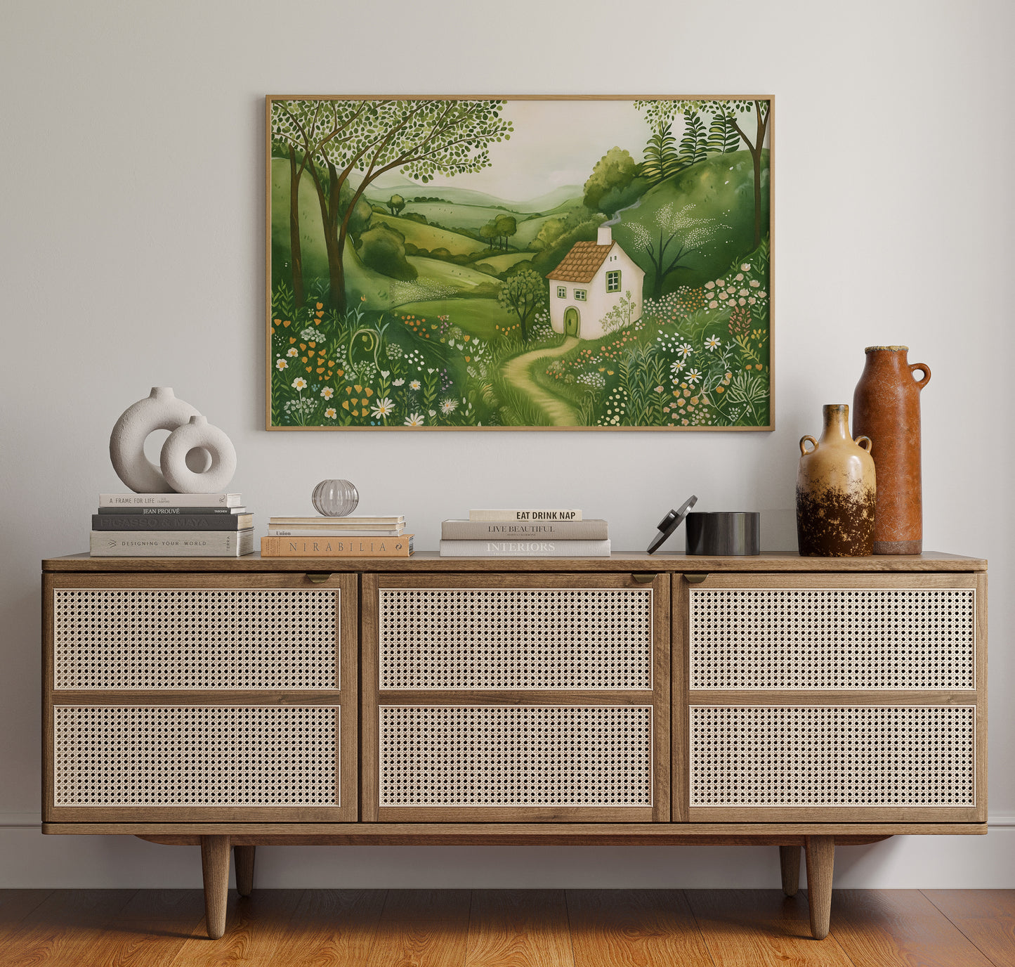 Cottage Path Through the Wildflowers