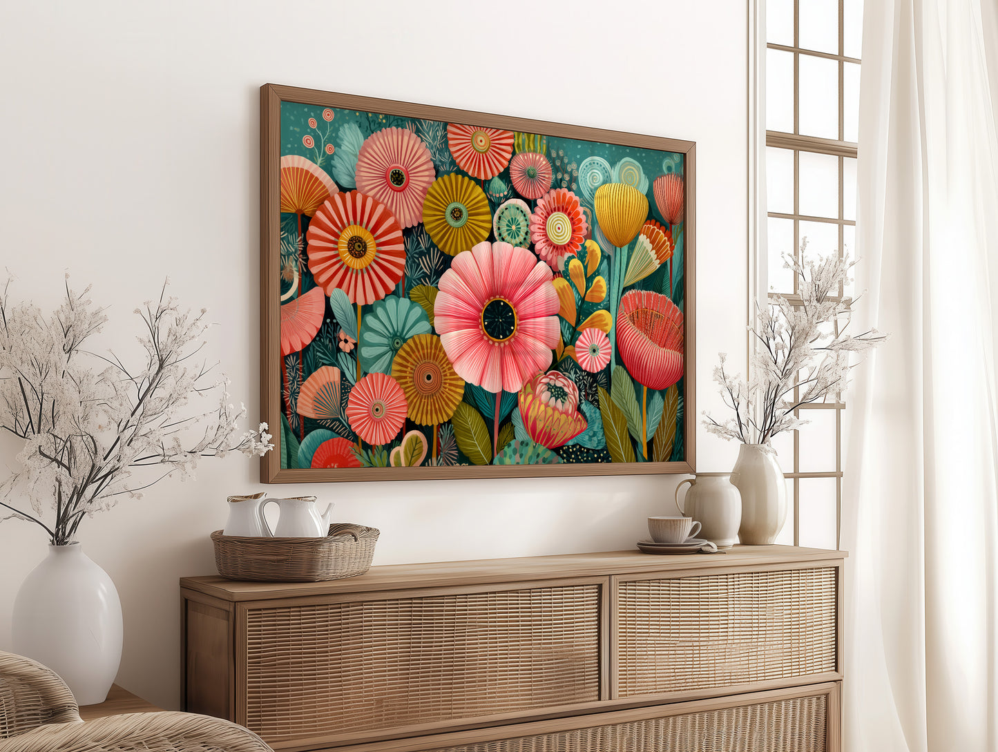 Coral Blooms Cast Golden Shadows